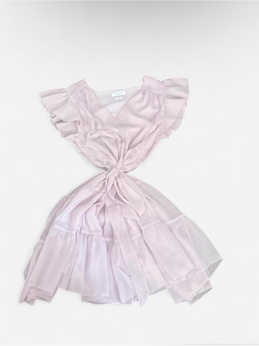 Aritzia Little Moon Blush Pink V-Neck Ruffle Dress - Picture 1 of 2